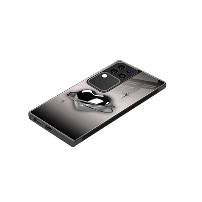Holo Heart stylish phone case forvivo v30 pro | glossy glass and slim fit