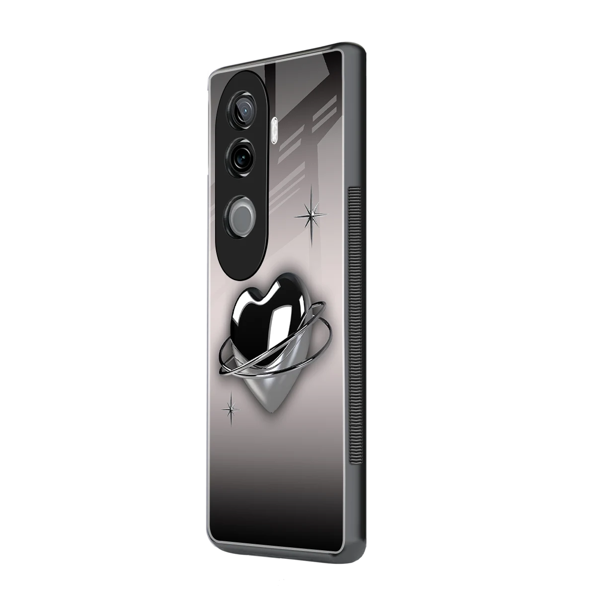 Holo Heart vivo v40e mobile cover | shockproof glass phone case