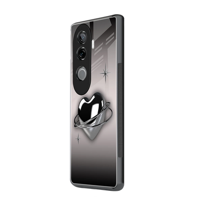 Holo Heart vivo v40e mobile cover | shockproof glass phone case