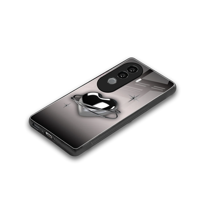 Holo Heart stylish phone case for vivo v40e | glossy glass and slim fit