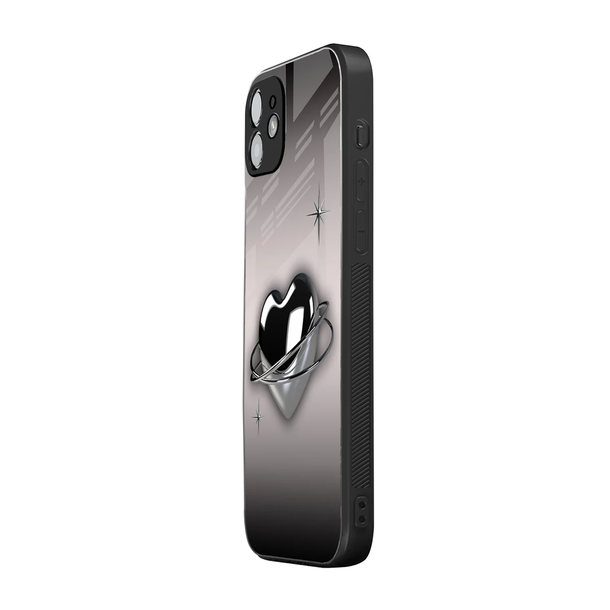 Holo Heart iphone 11 mobile cover | shockproof glass phone case