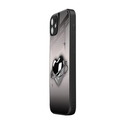 Holo Heart iphone 11 mobile cover | shockproof glass phone case