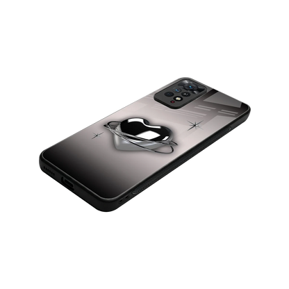 Holo Heart stylish phone case for redmi note 11 pro | glossy glass and slim fit