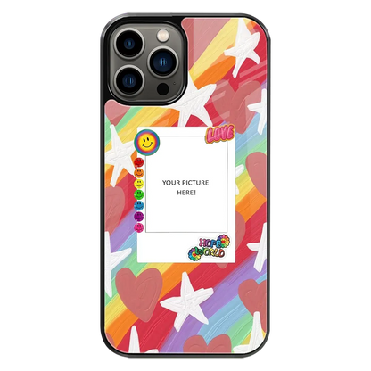 Polaroid Personalised Glass Phone Case