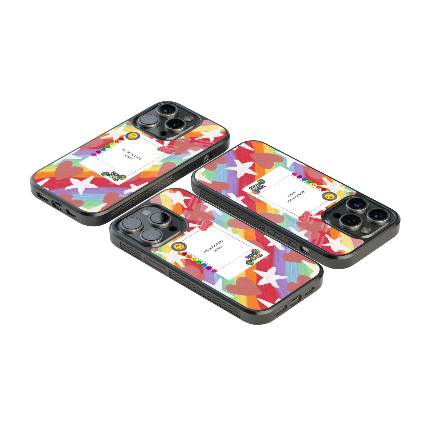 Polaroid Personalised Glass Phone Case