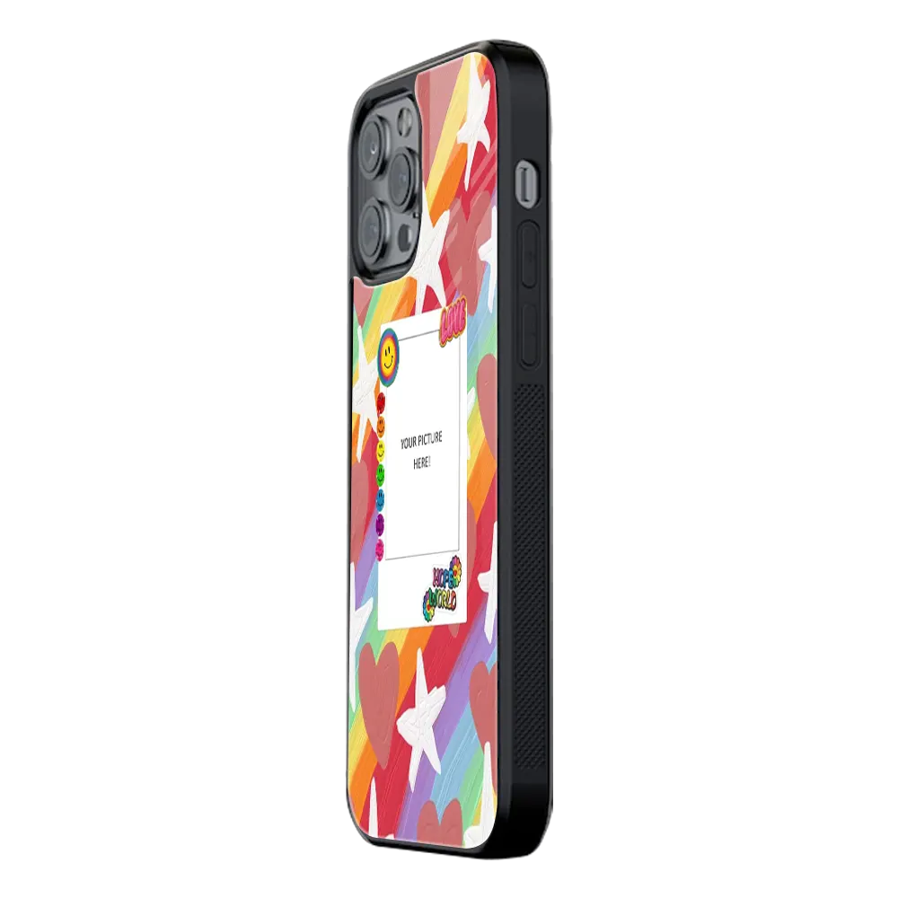 Polaroid Personalised Glass Phone Case