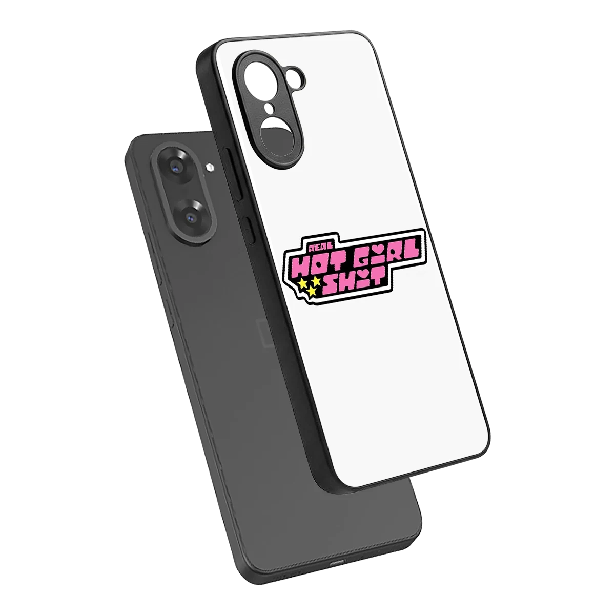 Hot Girl Energy sleek oneplus nord ce5 5g cover with tempered glass back and TPU edges