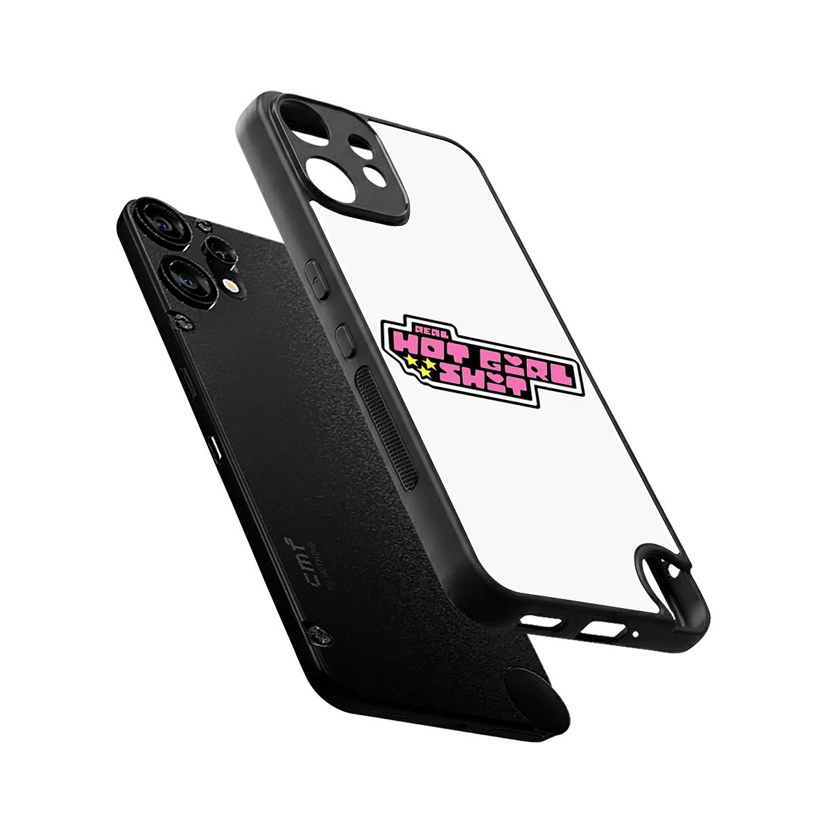 Hot Girl Energy sleek cmf nothing phone 2 pro cover with tempered glass back and TPU edges