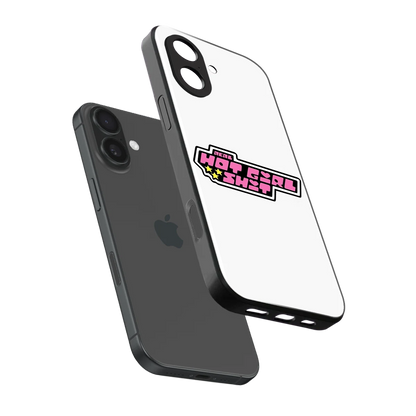 Hot Girl Energy sleek iphone 17 cover with tempered glass back and TPU edges
