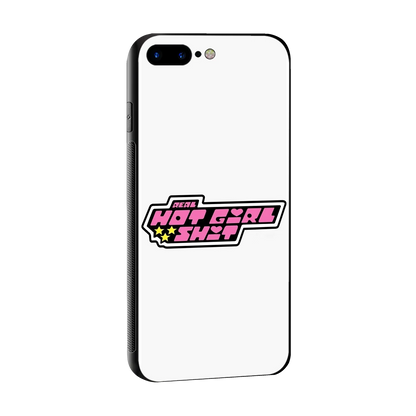 Hot Girl Energy sleek iphone 8 plus cover with tempered glass back and TPU edges