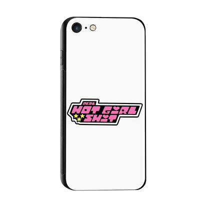 Hot Girl Energy sleek iphone 7 cover with tempered glass back and TPU edges