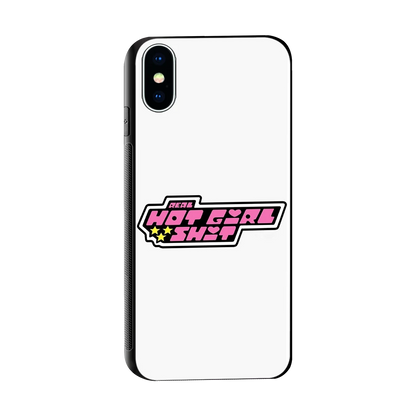 Hot Girl Energy sleek iphone x cover with tempered glass back and TPU edges