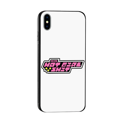 Hot Girl Energy sleek iphone xs max cover with tempered glass back and TPU edges