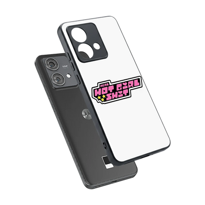 Hot Girl Energy sleek motorola edge 40 neo 5g cover with tempered glass back and TPU edges