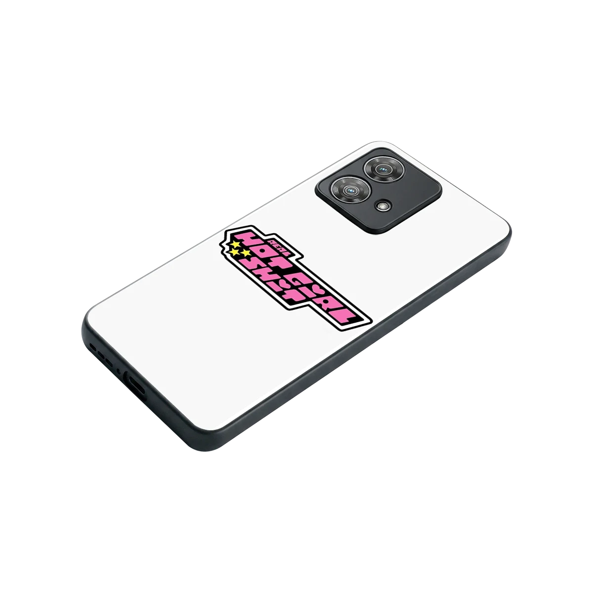 Hot Girl Energy stylish phone case for motorola edge 40 neo 5g | glossy glass and slim fit