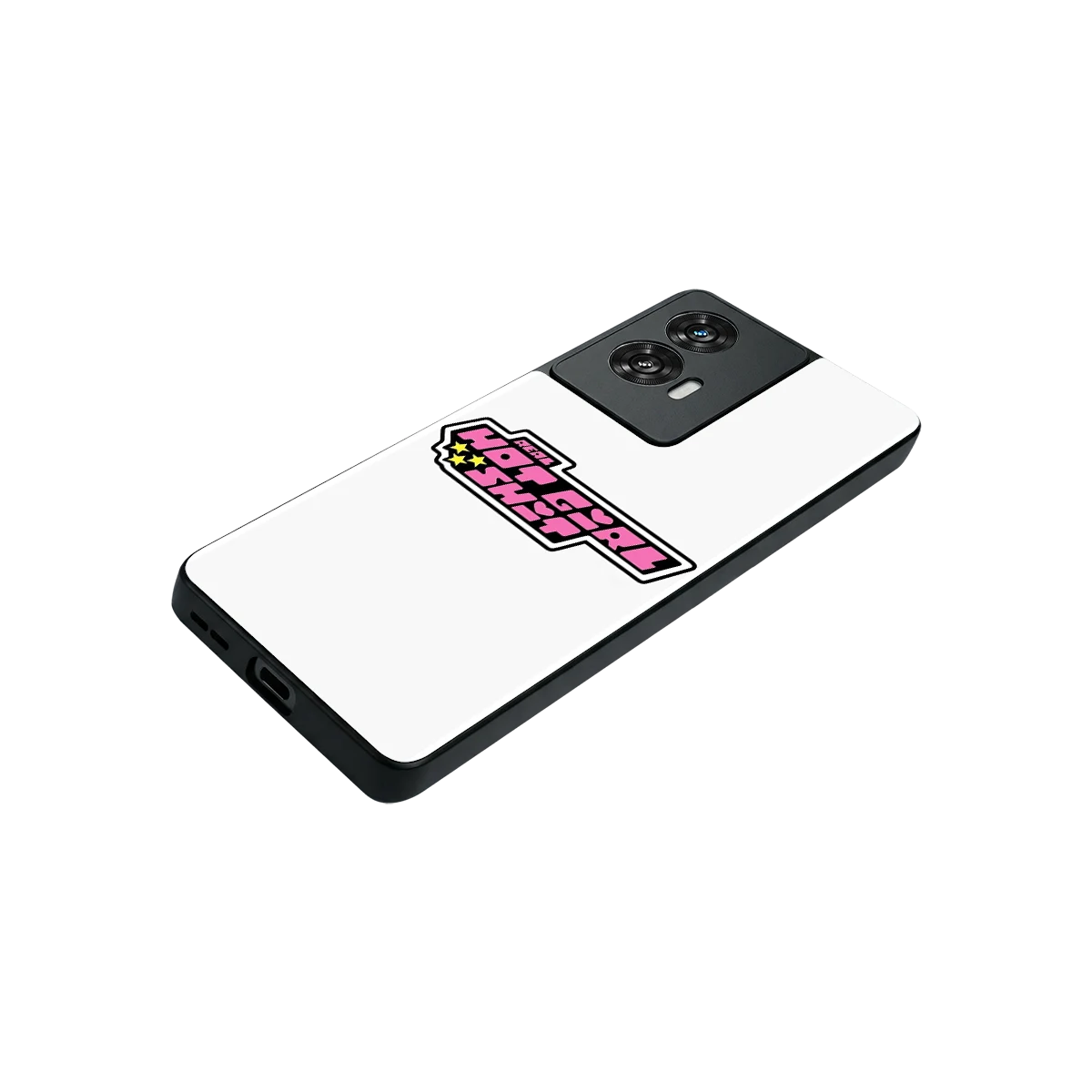 Hot Girl Energy stylish phone case for motorola edge 50 fusion | glossy glass and slim fit