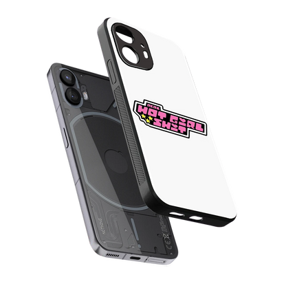 Hot Girl Energy sleek nothing phone 2 cover with tempered glass back and TPU edges
