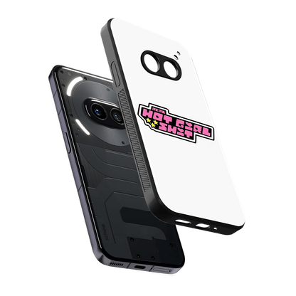 Hot Girl Energy sleek nothing phone 2a cover with tempered glass back and TPU edges