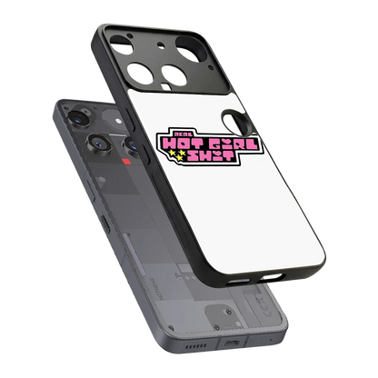 Hot Girl Energy sleek nothing phone 3 cover with tempered glass back and TPU edges