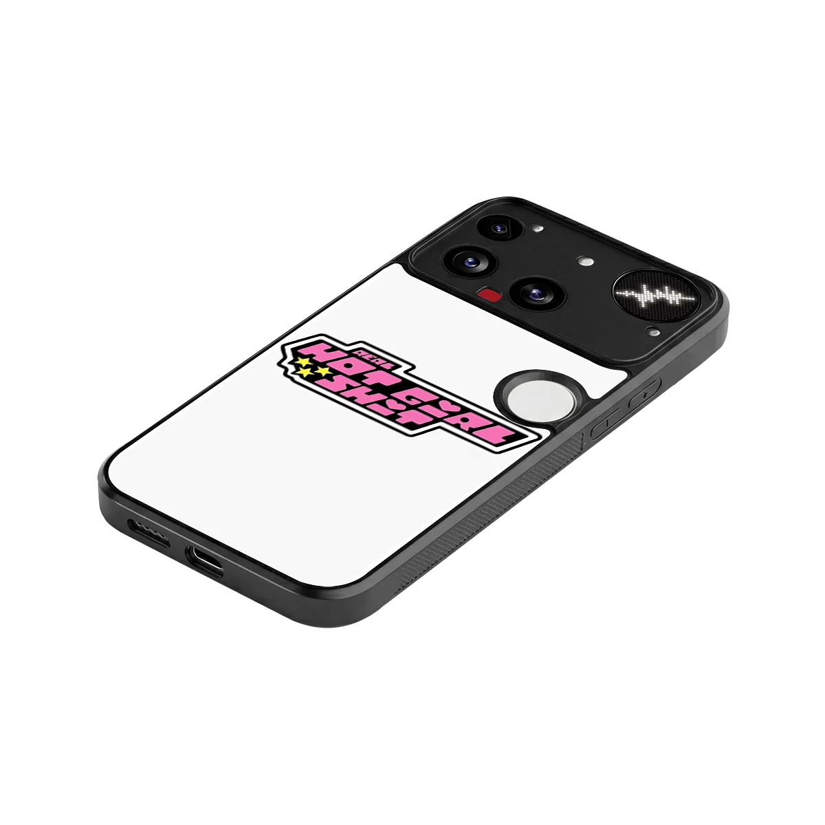Hot Girl Energy stylish phone case for nothing phone 3 | glossy glass and slim fit