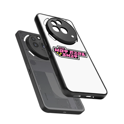 Hot Girl Energy sleek nothing phone 3a pro cover with tempered glass back and TPU edges