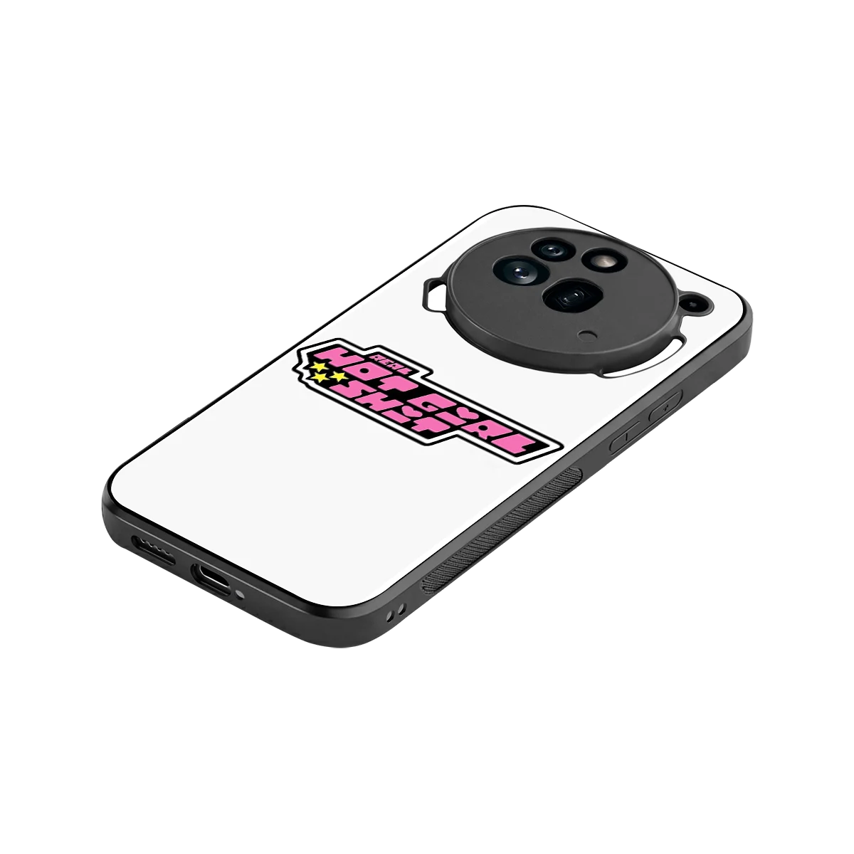 Hot Girl Energy stylish phone case for nothing phone 3a pro | glossy glass and slim fit