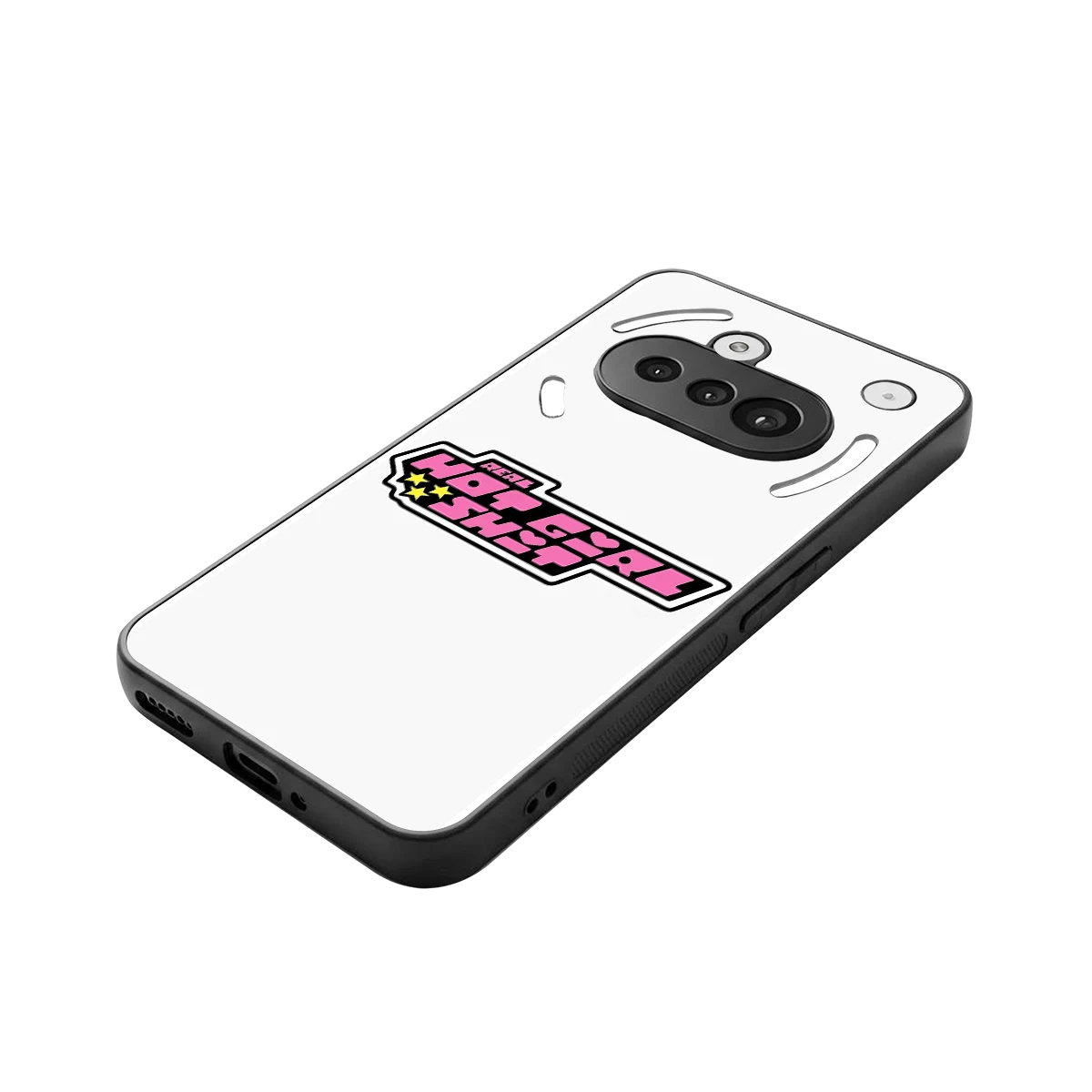 Hot Girl Energy stylish phone case for nothing phone 3a | glossy glass and slim fit