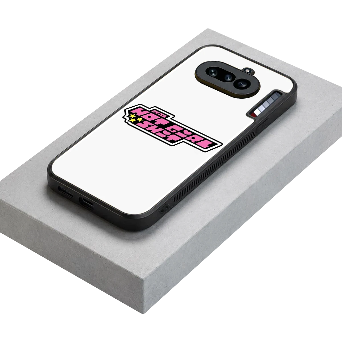 Hot Girl Energy stylish phone case for nothing phone 4a | glossy glass and slim fit