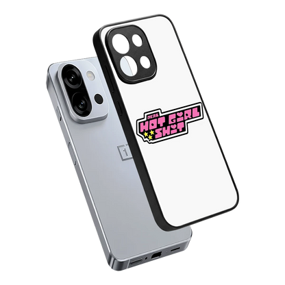 Hot Girl Energy sleek oneplus 13s cover with tempered glass back and TPU edges