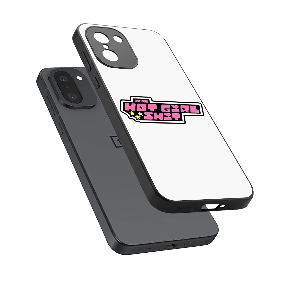 Hot Girl Energy sleek oneplus 15r cover with tempered glass back and TPU edges