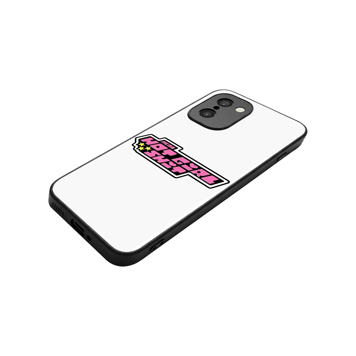Hot Girl Energy stylish phone case for oneplus 15r | glossy glass and slim fit