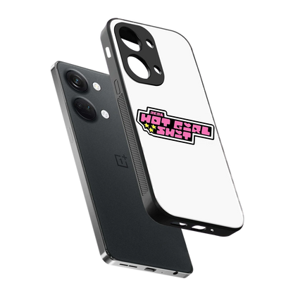 Hot Girl Energy sleek oneplus nord 3 cover with tempered glass back and TPU edges