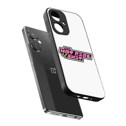 Hot Girl Energy sleek oneplus nord ce 3 cover with tempered glass back and TPU edges