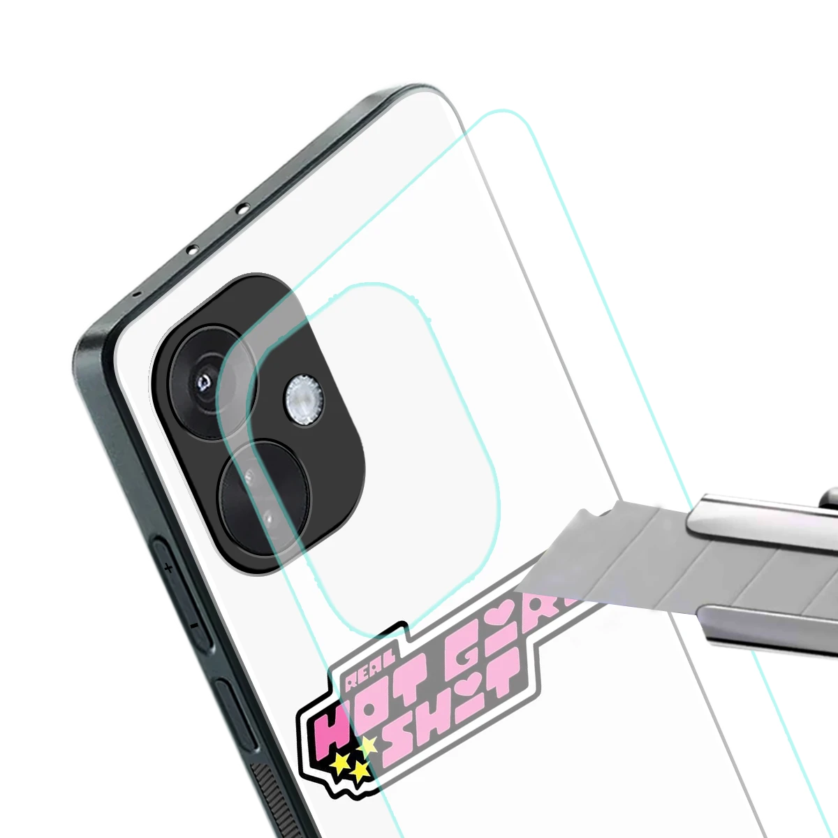 Hot Girl Energy stylish phone case for oneplus nord ce 3 | glossy glass and slim fit