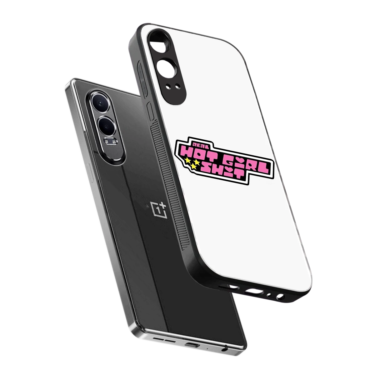 Hot Girl Energy sleek oneplus nord ce 4 lite cover with tempered glass back and TPU edges