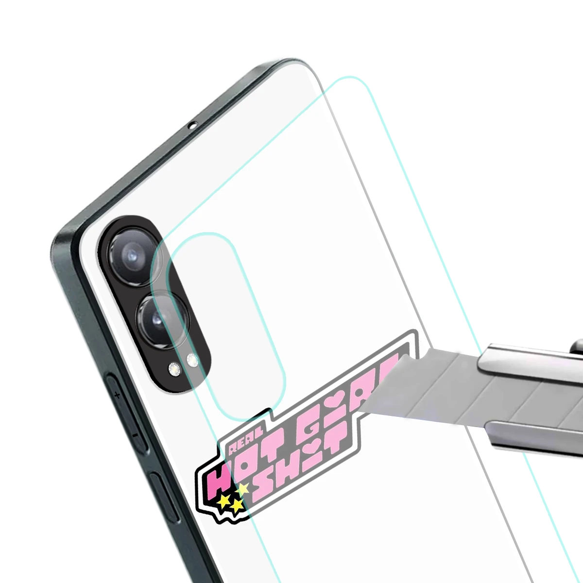 Hot Girl Energy stylish phone case for oneplus nord ce 4 lite | glossy glass and slim fit