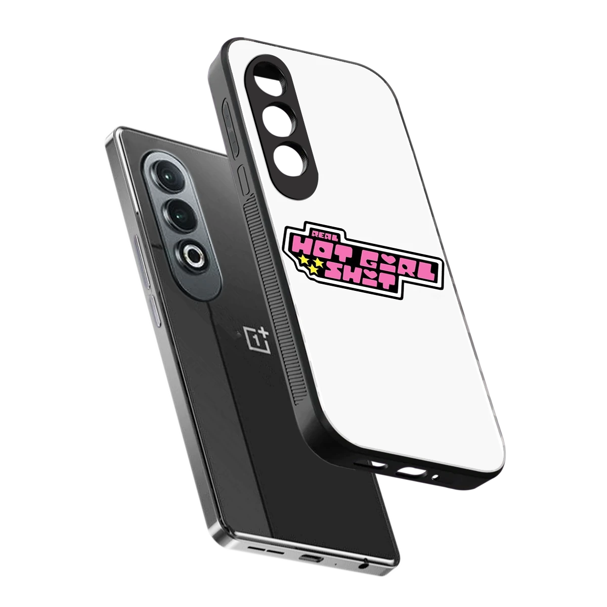 Hot Girl Energy sleek oneplus nord ce 4 cover with tempered glass back and TPU edges