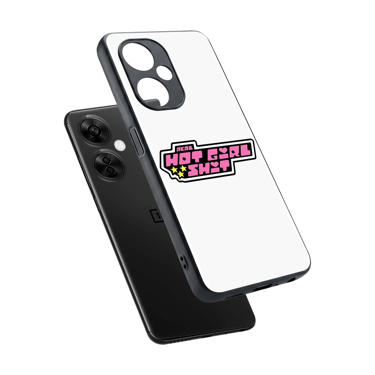 Hot Girl Energy sleek oneplus nord ce 3 lite cover with tempered glass back and TPU edges