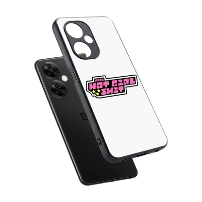 Hot Girl Energy sleek oneplus nord ce 3 lite cover with tempered glass back and TPU edges