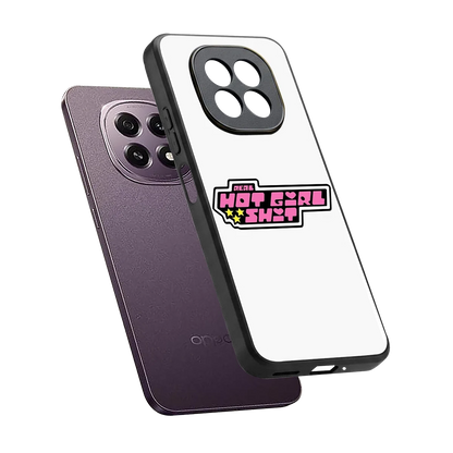 Hot Girl Energy sleek oppo f29 5g cover with tempered glass back and TPU edges