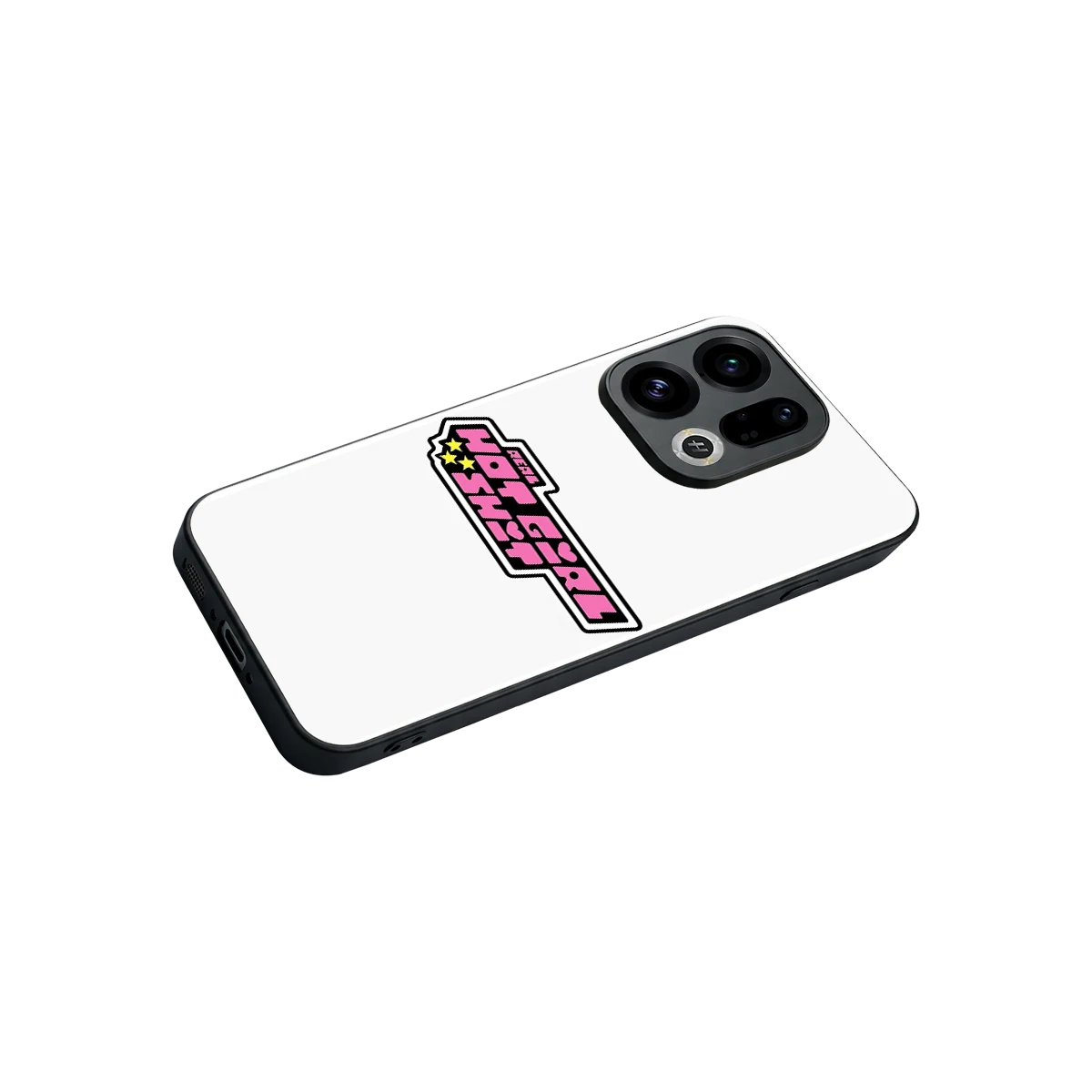 Hot Girl Energy stylish phone case for oppo find x9 | glossy glass and slim fit