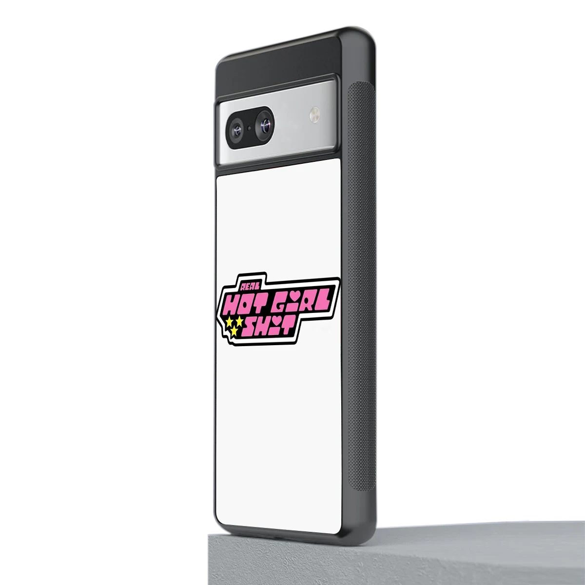 Hot Girl Energy stylish phone case for google pixel 7a | glossy glass and slim fit