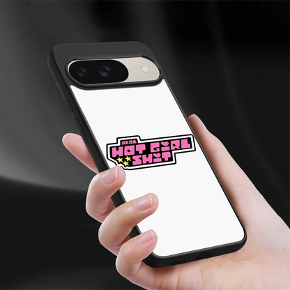 Hot Girl Energy sleek google pixel 9 cover with tempered glass back and TPU edges