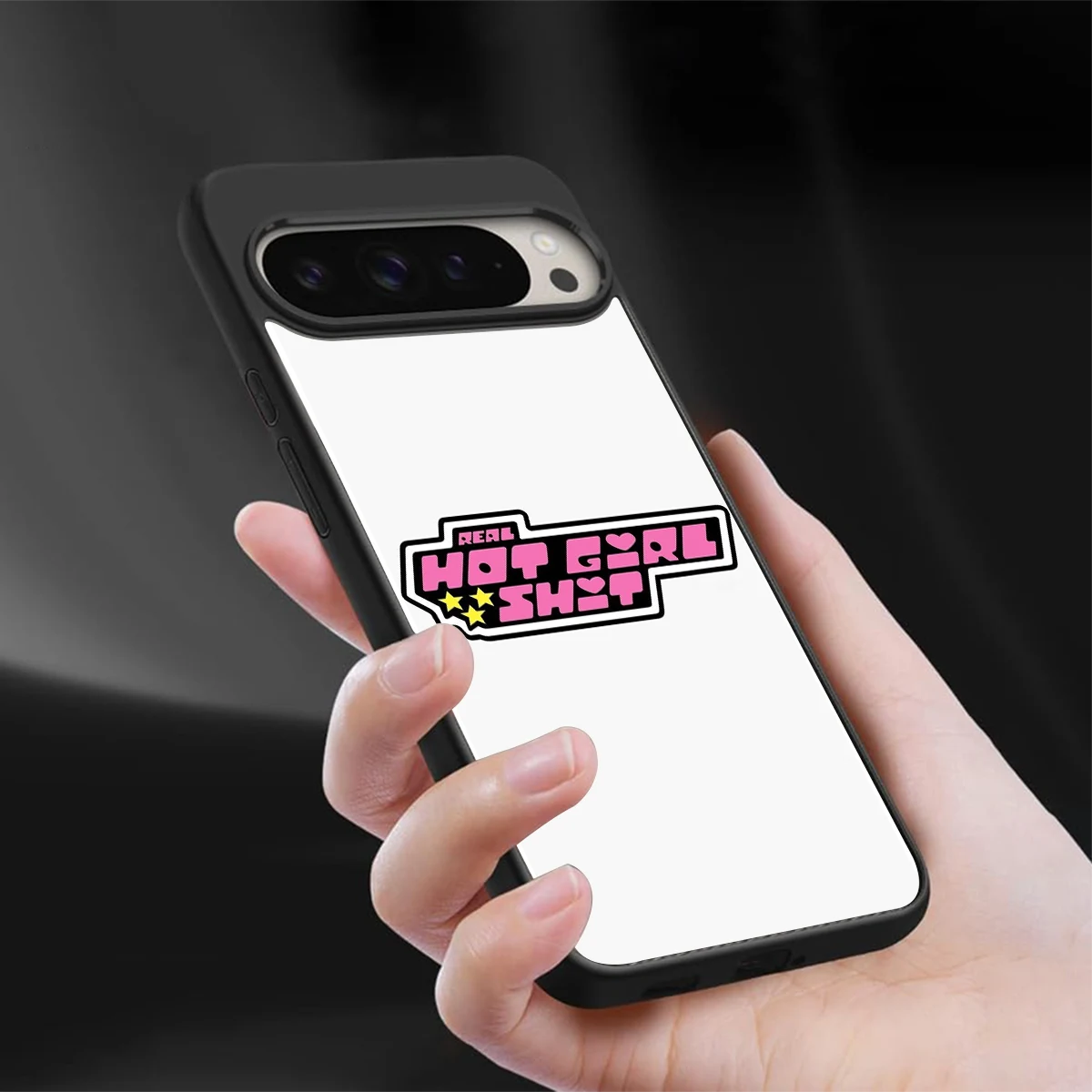 Hot Girl Energy sleek google pixel 9 pro xl cover with tempered glass back and TPU edges