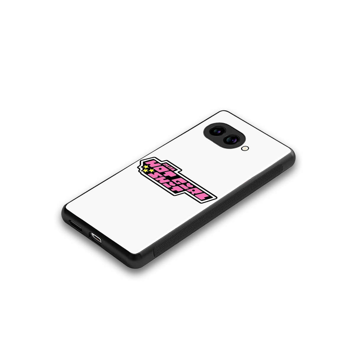 Hot Girl Energy stylish phone case for google pixel 9a | glossy glass and slim fit