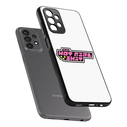 Hot Girl Energy sleek samsung galaxy a23 cover with tempered glass back and TPU edges