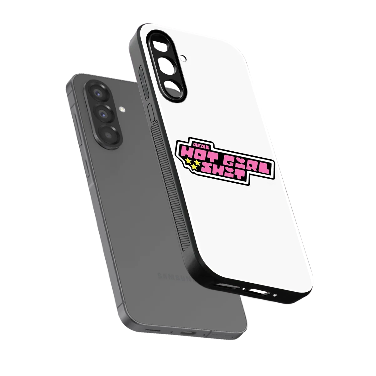 Hot Girl Energy sleek samsung galaxy a36 5g cover with tempered glass back and TPU edges