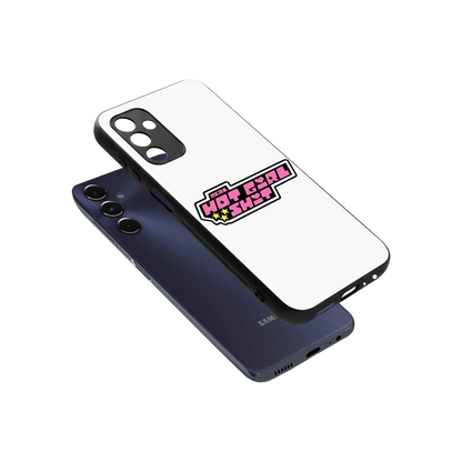 Hot Girl Energy sleek samsung galaxy m14 5g cover with tempered glass back and TPU edges