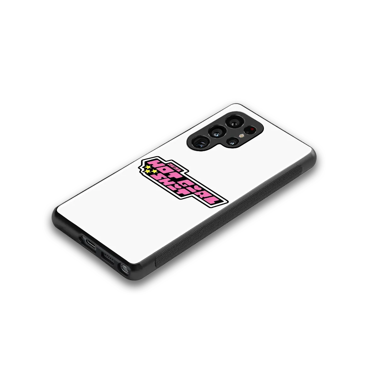 Hot Girl Energy stylish phone case for samsung galaxy s25 ultra | glossy glass and slim fit