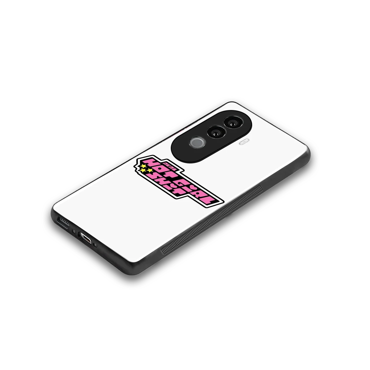 Hot Girl Energy stylish phone case for vivo v40e | glossy glass and slim fit